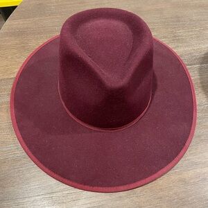 Elegant Burgundy Women's Hat